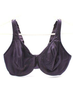 Olga Bra 38D Womens Purple Underwire Full Coverage Signature Support Style 35002